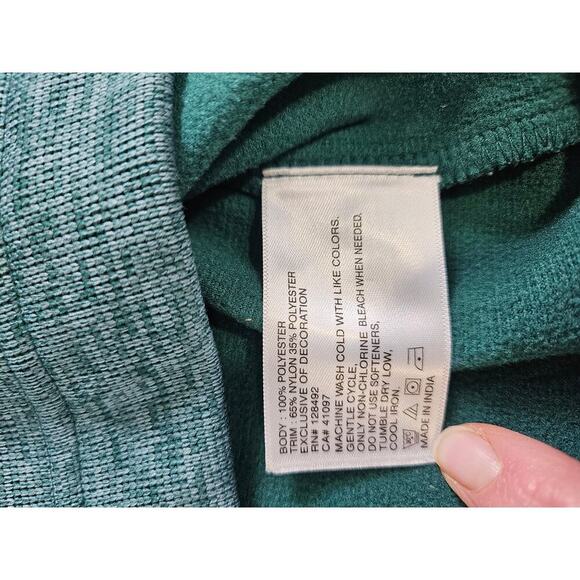 Greg Norman Golf Men's XXL Long Sleeve Green Pullover Fleece 1/4-Zip - Picture 6 of 8